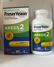 Preservision l 210 Count Eye Vitamin AREDS 2 Mini Soft gels EXP 04/28 picture