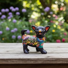 Talavera Chihuahua Dog Figurine | Handmade Mexican Art picture