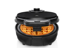 Chefman Anti-Overflow Belgian Waffle Maker with Shade Selector and Non-Stick Pla picture