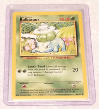 BULBASAUR - Base Set - 44/102  - Pokemon Card - Vintage - Near Mint - 1999 picture