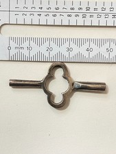 Rare Antique Sterling Silver  Carriage Clock Key Hallmarked London picture