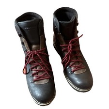 Wolverine Frontiersman Hiker Men's Boots Black Brown Leather Size 11 picture
