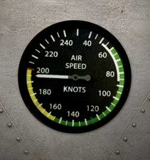 Airspeed Indicator Dial Aviation Morale Patch 3