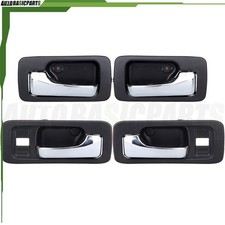 For 1990-1993 Honda Accord Left Right Side Black 4 pcs Interior Door Handles picture
