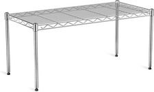 1-Tier Wire Shelf 30x14x17in Chrome Height Adjustable Kitchen Cabinet picture
