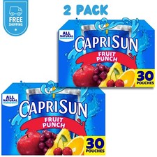 Capri Sun Fruit Punch, Strawberry Kiwi & Pacific Cooler Juice 30 ct Box, 6 fl oz picture