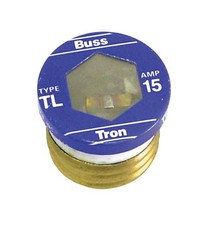 Bussmann 15 amps Time Delay Plug Fuse 3 pc 5PK picture