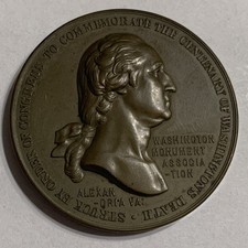 1904 G.Washington surveyed Alexandria bronze medal 40mm. B-1826 picture