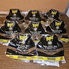 Raid Disposable Yellow Jacket Wasp & Hornet Trap Lure Bait Solution LOT Of 8 picture