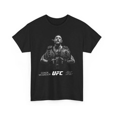 Conor McGregor UFC Double Champion MMA Fighter Black Graphic T-Shirt picture