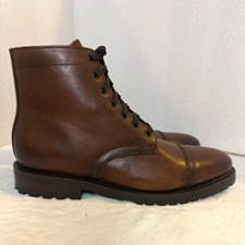 Thursday Boot Company Men's Everday Major zipper Brown Leather Boots 10.5 picture