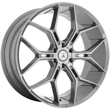 (1) 24x10 +20 Asanti Black ABL-38 Monarch Truck 6x5.5 Titanium Brushed Wheel picture