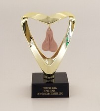 FANTASY FOOTBALL LAST PLACE SACKO / NUTSACK / BALLS TROPHY - FREE ENGRAVING picture