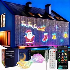 Smart LED Curtain Light Fairy App Control Music Sync Waterproof Christmas Decor picture
