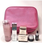 New Lancome 7-Piece Skincare Makeup Set Absolue Genifique Tonique Confort Bag picture