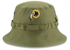 Authentic Rare Washington Redskins Adult New Era Salute To Service Bucket Hat picture