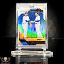 KRIS BRYANT ANTHONY RIZZO RARE PRIZM DUAL HOLO REFRACTOR INSERT CUBS SSP FEEL picture