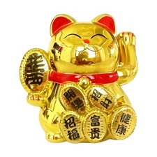 Solar Powered Automatic Waving Lucky Cat Waving Hand Cat Maneki Neko Lucky Cat picture