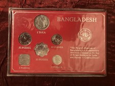 Bangladesh 6 Coin Set 1970’s-80’s picture