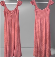 NWT WAYF Embroidered Eyelet Dress Rose Color Size XS picture