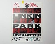Linkin Park Signed By Whole Band - 8x10 Unshatter Promo picture