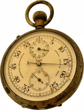 Vintage Chronograph US Army Ordnance Pocket Stop Watch Rose W. Co (Ed. Heuer) picture