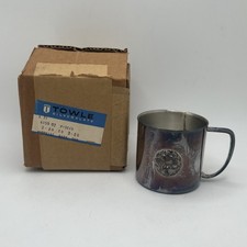 RARE NIB Vintage 1972 Towle Silver Plated Zodiac Baby Cup PISCES (4159-02) 128g picture