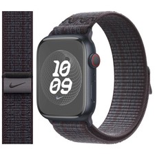 Genuine Apple 42mm Black/Blue Nike Sport Loop - MYJA3AM/A (2024) - OPEN BOX picture