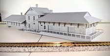 N-Scale - Lee Hall Train Depot Newport News Virginia 1:160 Scale Building picture