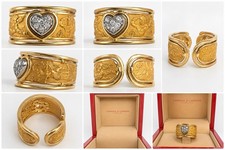 Carrera Y Carrera 18k Ring Angel Heart Yellow Gold 18K Gold Diamond Size 6 5 US picture