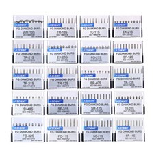 1-100X AZDENT Dental Diamond Burs Set FG Drills Burs for High Speed Handpiece picture