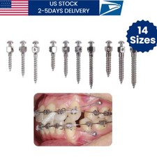 10PC Dental Orthodontic Screws Mini Implants Micro Screws Titanium TAD US STOCK picture