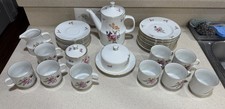 Vintage Bohemia China - Floral design - from Czechoslovakia- 31 Piece set picture