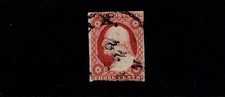 1851-7 U.S.CLASSIC 3c Dl Red Washington Ty II  IMPERF  Sc#11A Great Local Cancel picture