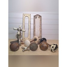 Antique Vintage Door Knobs Faucet Handles Brass Metal Architectural Salvage Lot picture