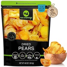 Nut Cravings - California Dried Pears, Fresh, No Sugar Added (48 Oz, 3 LB) picture