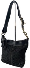 Coach Vintage Legacy Bag 10403 Shoulder Bag Black READ picture