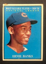 1961 TOPPS ERNIE BANKS # 485 MVP. CHICAGO CUBS. HOF.  picture