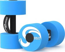 Sunlite Sports Water Weights Pool Exercise Dumbbells, Large, Blue Performance picture