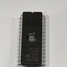 M27C512 M27C512-15F1  64x8 512K ST Micro UVPROM CERAMIC ( 100 pcs  PER LOT ) picture
