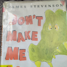 Don't Make Me Laugh, hardcover picture book, James Stevenson Yr 4-8 Jacket Torn picture