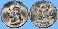 1947 S Washington Quarter ~ BU Uncirculated Mint State ~ 90% Silver 25c US Coin picture