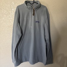 Patagonia Men's Micro D Fleece Pullover sweater Zip Feather Grey Size XL NWT picture