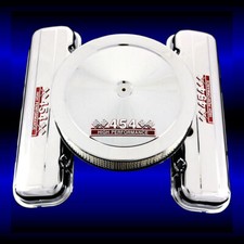 Chrome Valve Covers and Air Cleaner Combo Fits Big Block Chevy 454 Engines Short picture