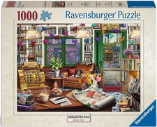 NEW RAVENSBURGER 1000 Pieces Jigsaw Puzzle Cobblestone Road 3 Book Lover's Shop picture