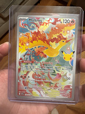 Pokémon Moltres 130/128 120 HP Illustration Rare Full Art Holo 30th celebration  picture
