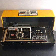 Antique Kodak Instamatic 400 Black Vintage Instant Camera Outfit with Box picture