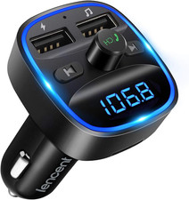 LENCENT FM Transmitter, Bluetooth FM Transmitter Wireless Radio Adapter Car picture