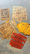 Vintage 1940s-1960s Stencil Lot Stenso Reese  picture