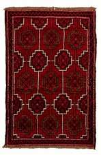 Vintage Traditional Hand-Knotted Area Rug 3'7